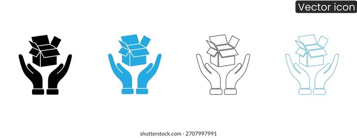 Assegurar cuidados em cada parto. Simbolizando transporte seguro, facilidade de desembalagem e suporte para comércio eletrônico. Proteção de transporte e manuseio cuidadoso de pacotes.