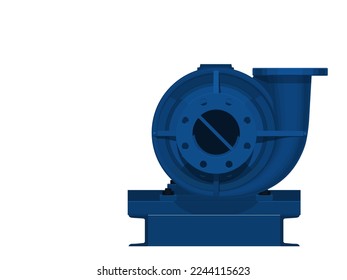 Assy of centrifugal pump in front view