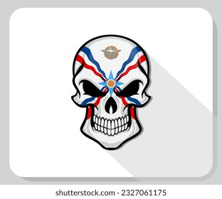 Flaggensymbol der Assyria Skull
