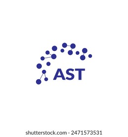 AST letter logo design on white background. Creative  modern AST letter logo design. Vector design.
Letters AST, AST logo  vector template.