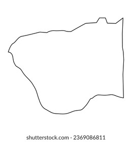 Astara district map, administrative division of Azerbaijan.