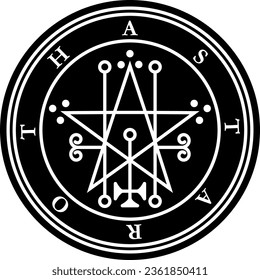 Astaroth Ashtaroth Astarot Astarte Asteroth Star Great Duke Dictionnaire Infernal Ars Goetia Prince Demon Hell Logo Icon Sign Symbol Emblem Badge Transparent No Background Vector EPS PNG Clip Art