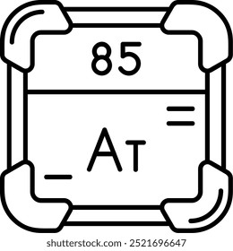 Design de ícone de vetor de Linha Astática