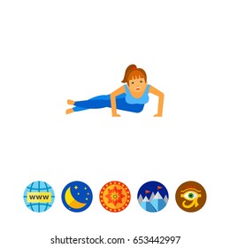 Astavakrasana Pose Icon