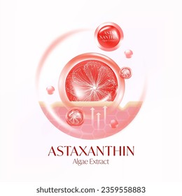 Astaxanthin Algae Extract serum Skin Care Cosmetic