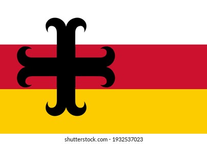 Asten municipality ( North Brabant province, Netherlands ) flag vector icon