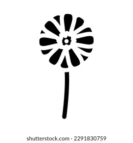 vector de icono de glifo de primavera de floración más alta. signo de primavera de flor más alta. ilustración de símbolo aislado