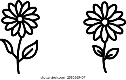 "Aster and China Flower Coloring Pages: Beautiful Floral Designs for Relaxation and Creativity"