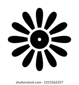 Aster, Flower Flat Icon Logo Illustration. Flower Icon-set. Suitable For Web Design, Logo, App.