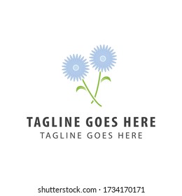 Aster Flower logo design. beautiful Aster Flower symbol.