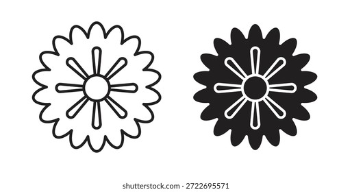 Icono de Aster Ilustración vectorial aislada. Pictograma de Vector para Web y App