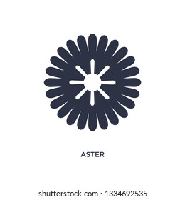 aster icon. Simple element illustration from nature concept. aster editable symbol design on white background. Can be use for web and mobile.
