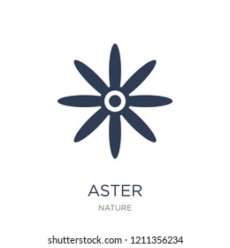 Aster icon. Trendy flat vector Aster icon on white background from nature collection, vector illustration can be use for web and mobile, eps10