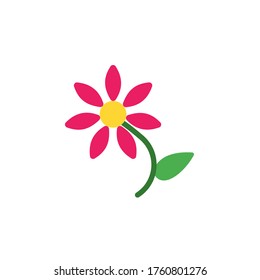 Asteraceae flower icon. Simple color vector elements of botanicals icons for ui and ux, website or mobile application