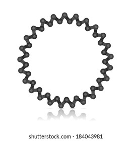 Asterisk from a bicycle chain.
