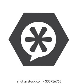 Asterisk Footnote sign icon