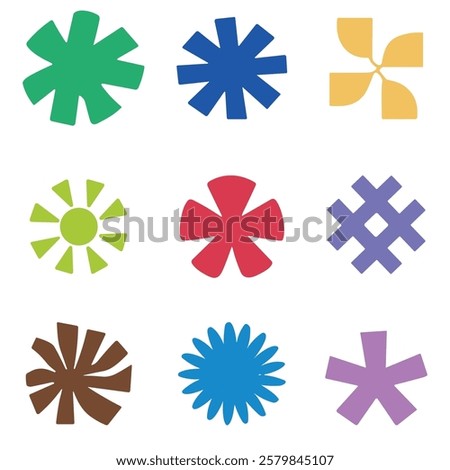 Asterisk icon collection. Asterisk vector