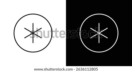 Asterisk icon symbol concept for graphic design, Website, UI. EPS