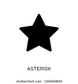 Asterisk icon. Asterisk symbol design from Geometry collection. Simple element vector illustration on white background.