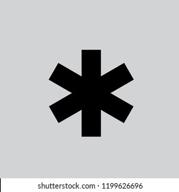 Asterisk Icon Vector