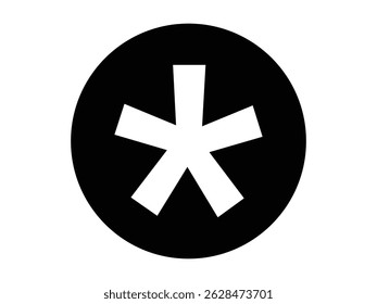 Asterisk Icon Vector Illustration Design