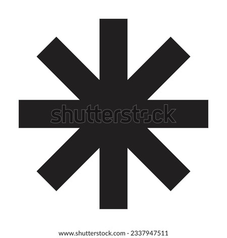 asterisk icon vector illustration design