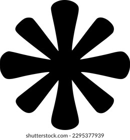 ilustración de diseño de símbolo de vector de icono de asterisco