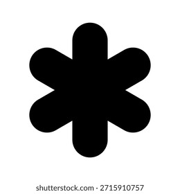Asterisk Icon Vector Symbol Design Illustration