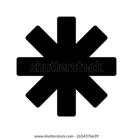 Asterisk Icon Vector Symbol Design Illustration