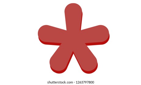 Asterisk sign vector illustration