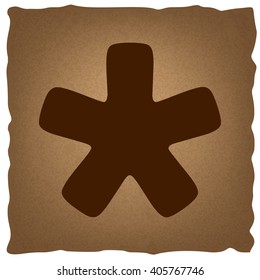 Asterisk star sign