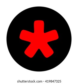 Asterisk star sign