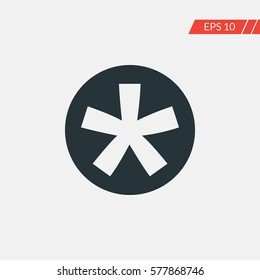 Asterisk vector icon