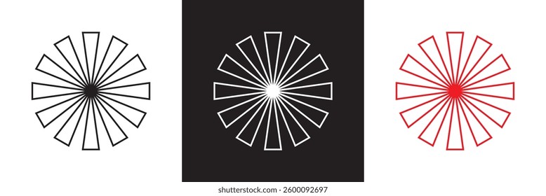 Asterisks icon. Vector illustration. isolated on white and black background. EPS 10