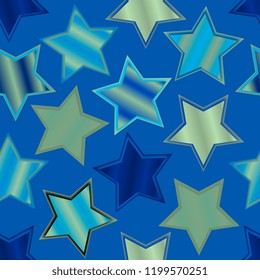 Asterisks. Multicolored stars. Seamless pattern of multi-colored stars. Seamless texture. Vector graphics