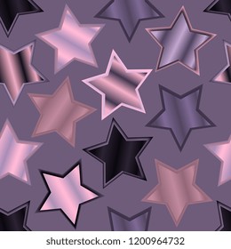 Asterisks. Multicolored stars. Seamless pattern of multi-colored stars. Seamless texture. Vector graphics
