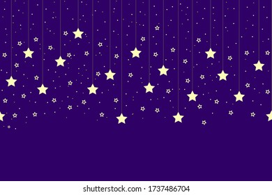 Asterisks Seamless pattern. Design for fabric, wrapping paper, background, wallpaper. Vector.