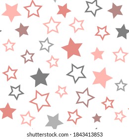 Asterisks. Seamless patterns. Design for fabric, wrapping paper, background, wallpaper. Vector.