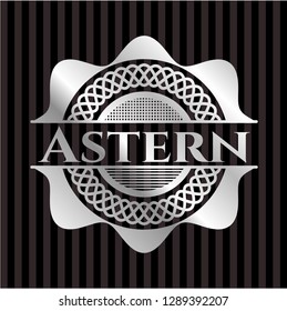 Astern silvery emblem