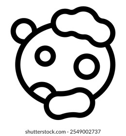 Asteroid is affected by pollution, symbolizing the impact of human activities on space