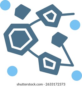 Asteroid Belt Glyph Two Colour Icon