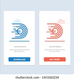 Asteroid, Comet, Flight, Light, Space  Blue and Red Download and Buy Now web Widget Card Template