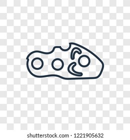 Asteroid concept vector linear icon isolated on transparent background, Asteroid concept transparency concept in outline style