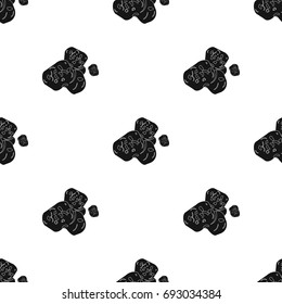 Asteroid icon in black style isolated on white background. Planets symbol stock vector illustration.