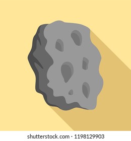 Asteroid icon. Flat illustration of asteroid vector icon for web design