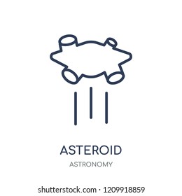 Asteroid icon. Asteroid linear symbol design from Astronomy collection.