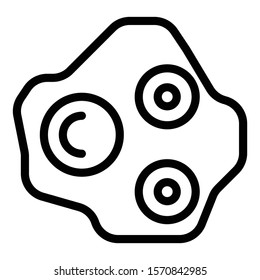 asteroid icon outline vector design 
