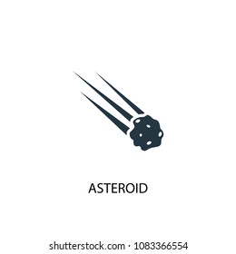 asteroid icon. Simple element illustration. asteroid concept symbol design from space exploration collection. Can be used for web and mobile.