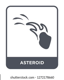 asteroid icon vector on white background, asteroid trendy filled icons from Astronomy collection, asteroid simple element illustration