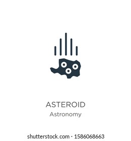 Asteroid icon vector. Trendy flat asteroid icon from astronomy collection isolated on white background. Vector illustration can be used for web and mobile graphic design, logo, eps10